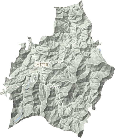 汪村鎮地形圖
