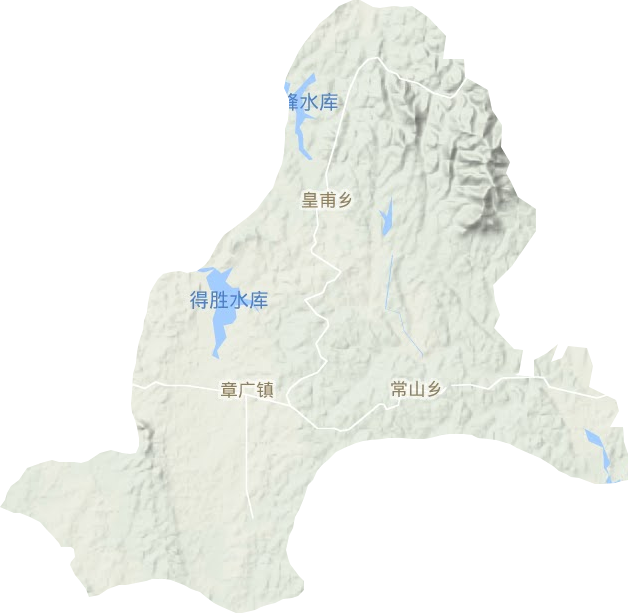 章廣鎮(zhèn)地形圖
