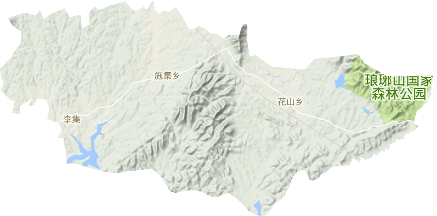 施集鎮(zhèn)地形圖