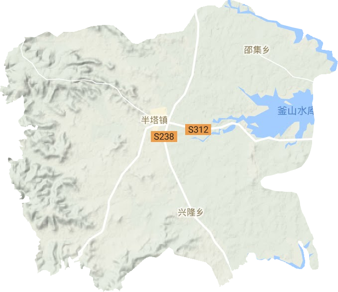 半塔鎮地形圖