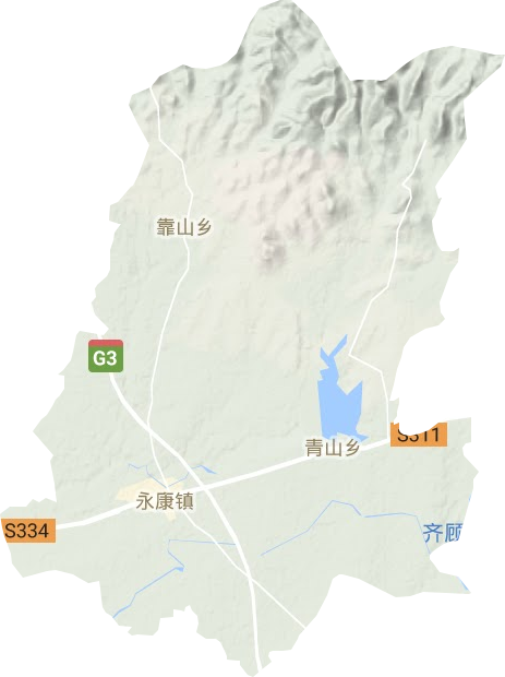 永康鎮地形圖
