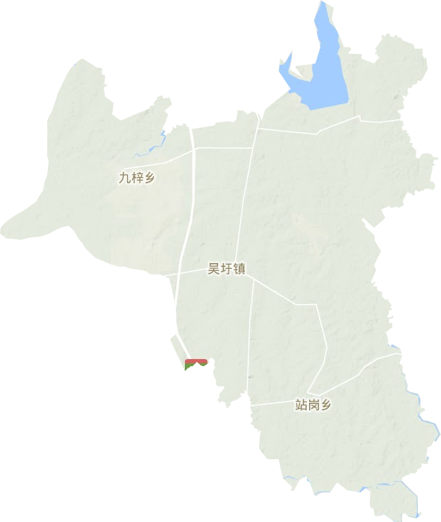 吳圩鎮地形圖