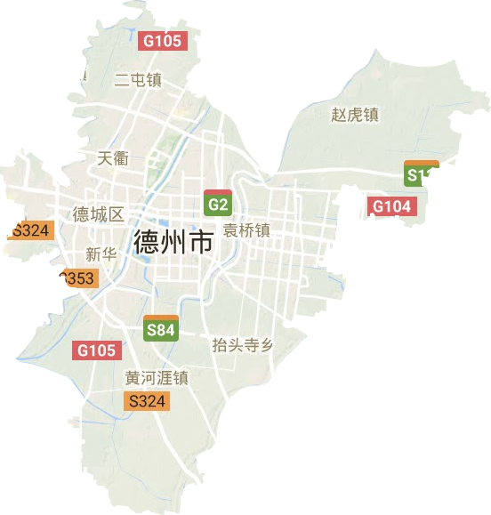 德城區地形圖