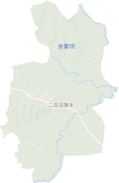 二龍回族鄉(xiāng)地形圖
