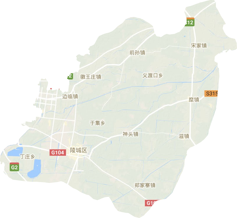 陵城區地形圖