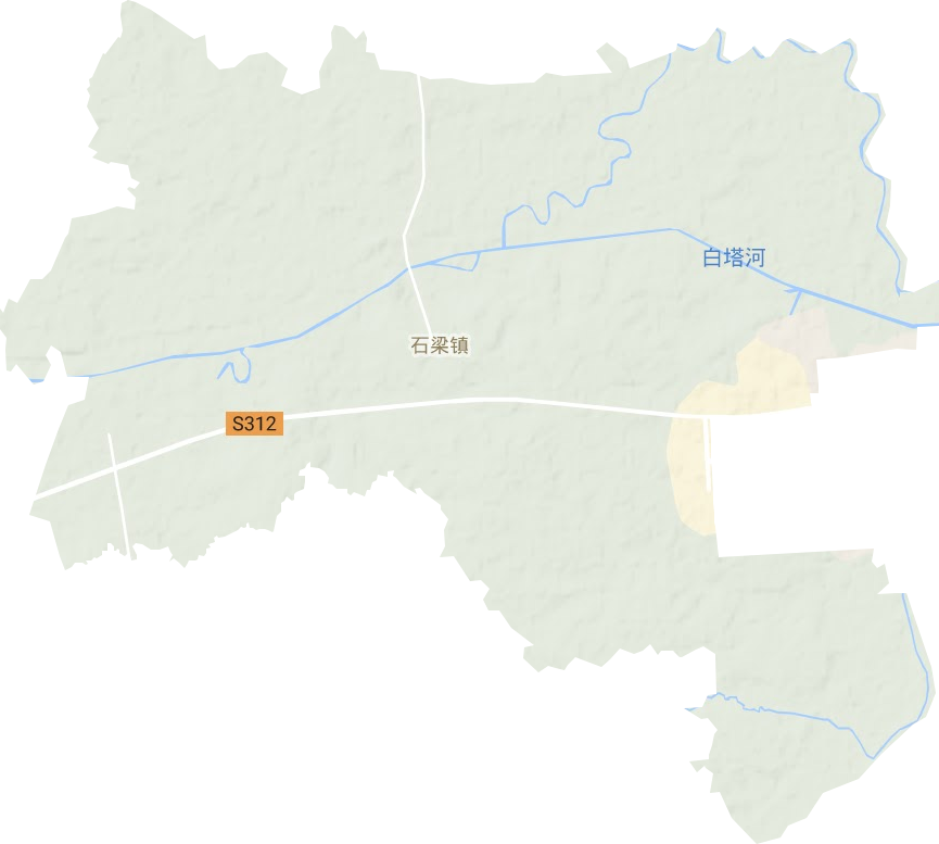石梁鎮地形圖