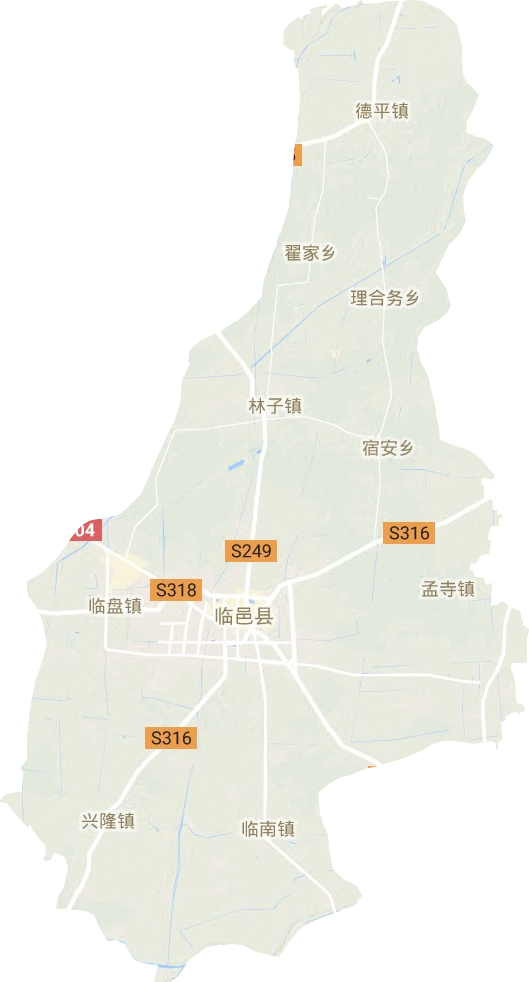 臨邑縣地形圖
