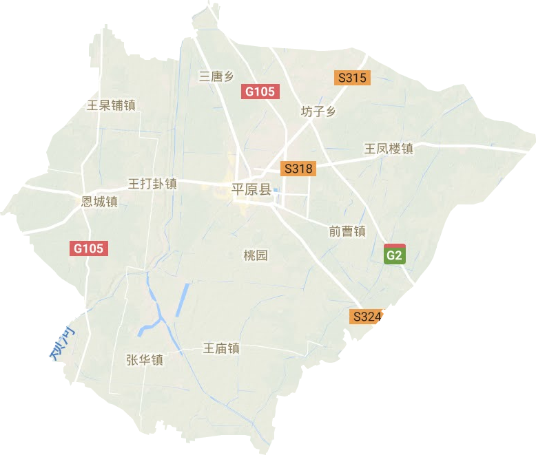 平原縣地形圖