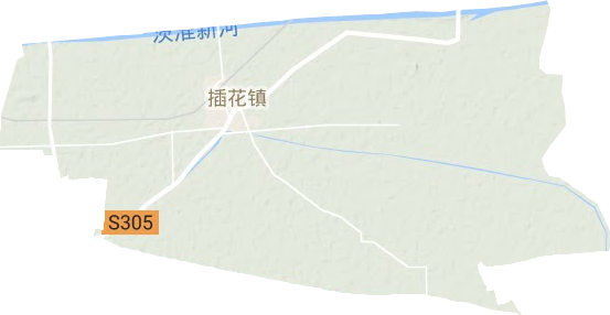 插花鎮地形圖
