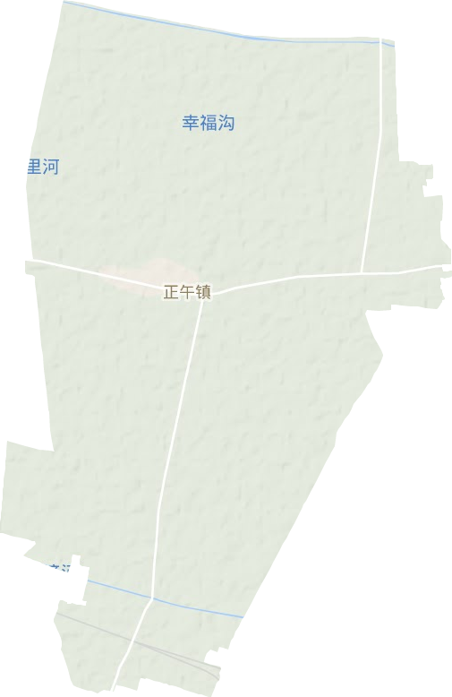 正午鎮(zhèn)地形圖