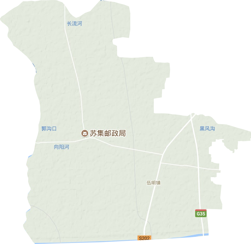 伍明鎮地形圖