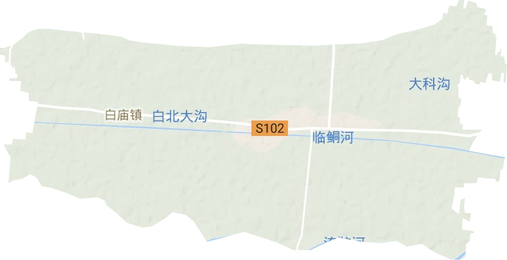 白廟鎮(zhèn)地形圖