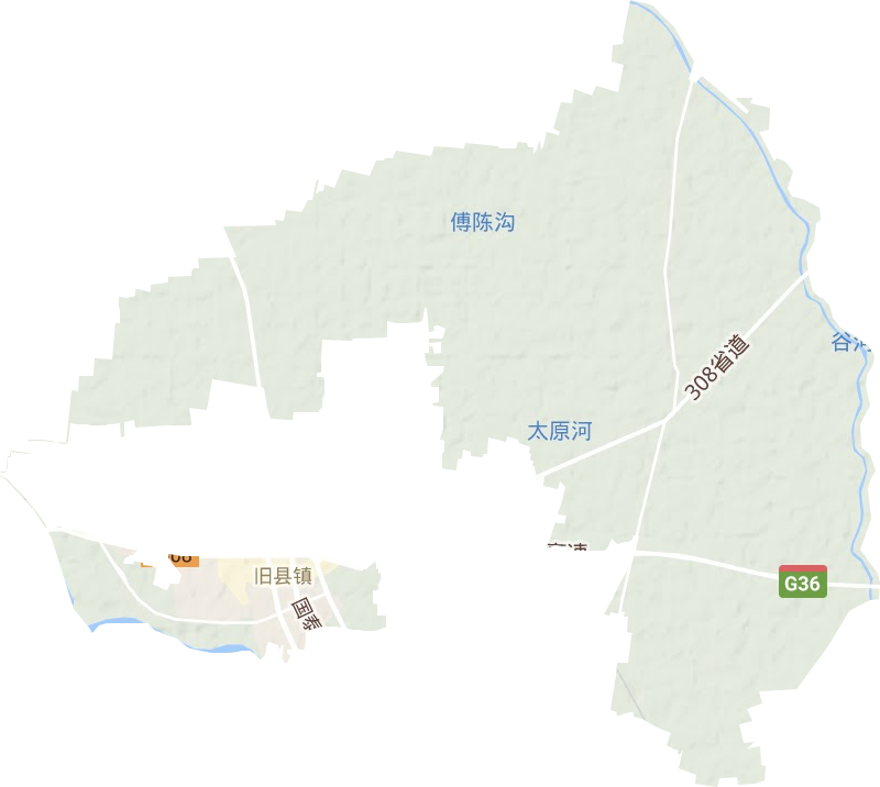 舊縣鎮(zhèn)地形圖