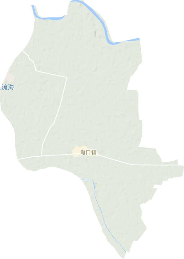 肖口鎮地形圖