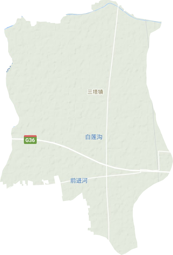 三塔鎮地形圖