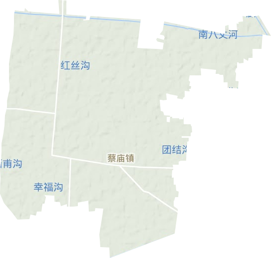 蔡廟鎮地形圖