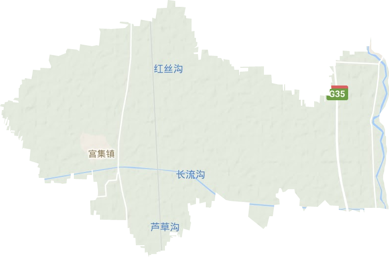 宮集鎮(zhèn)地形圖