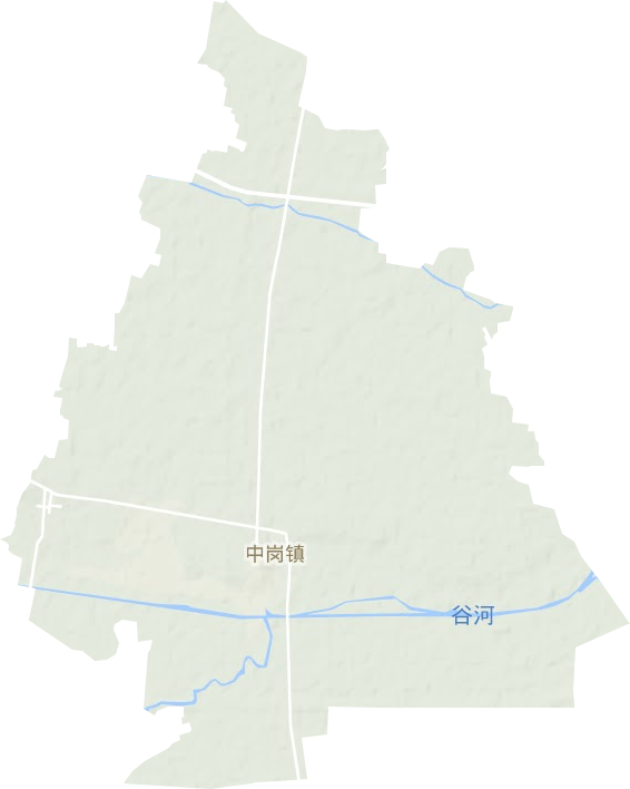 中崗鎮地形圖