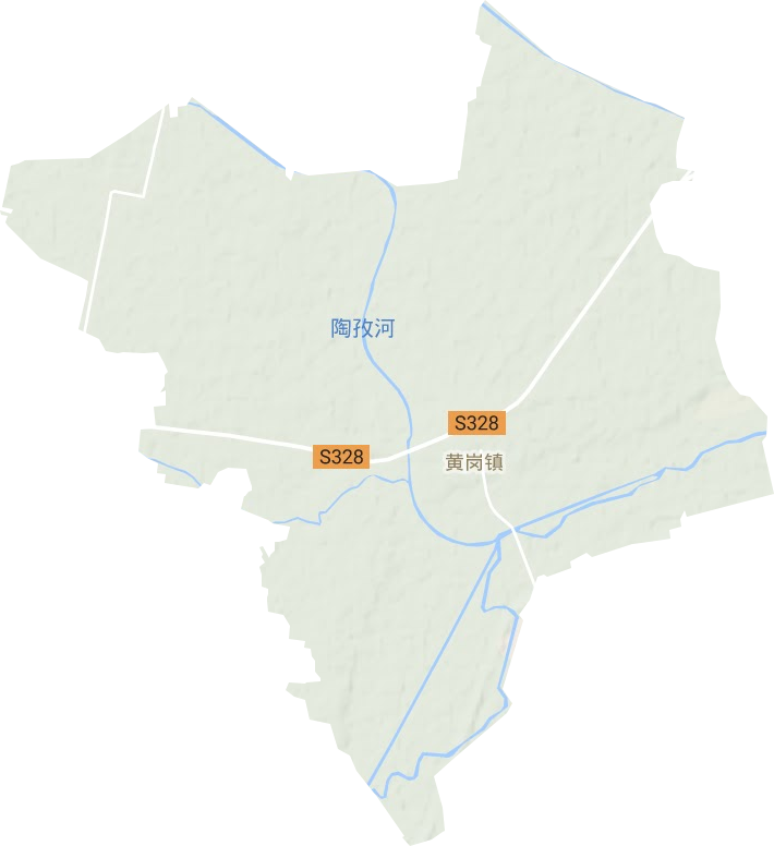 黃崗鎮地形圖