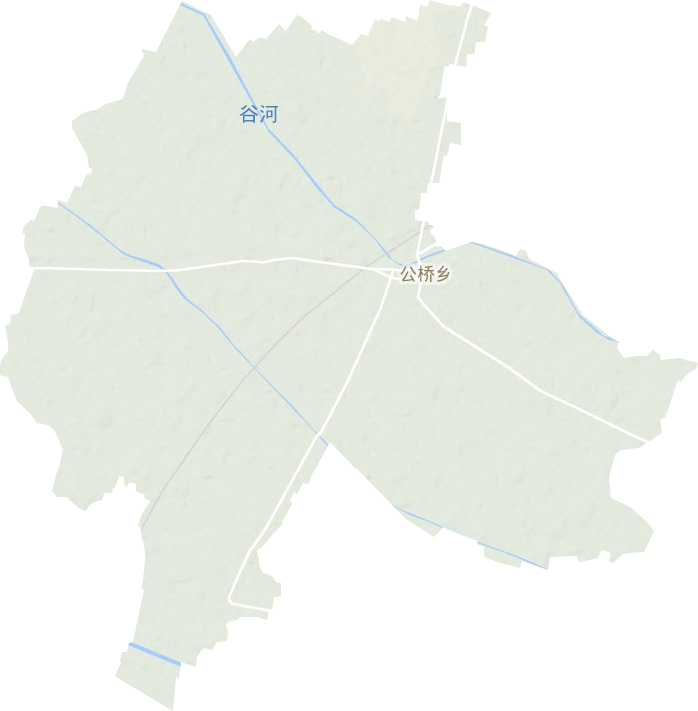 公橋鄉(xiāng)地形圖