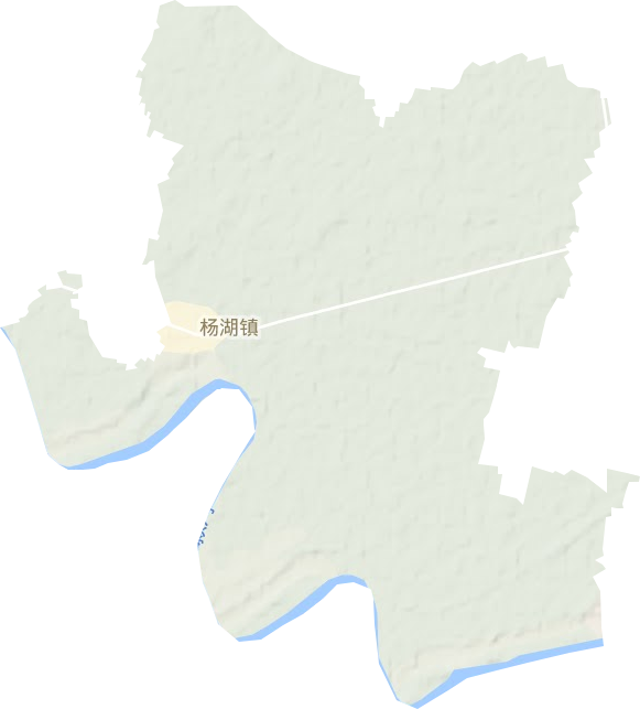 楊湖鎮地形圖