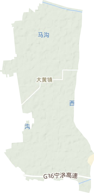 大黃鎮地形圖