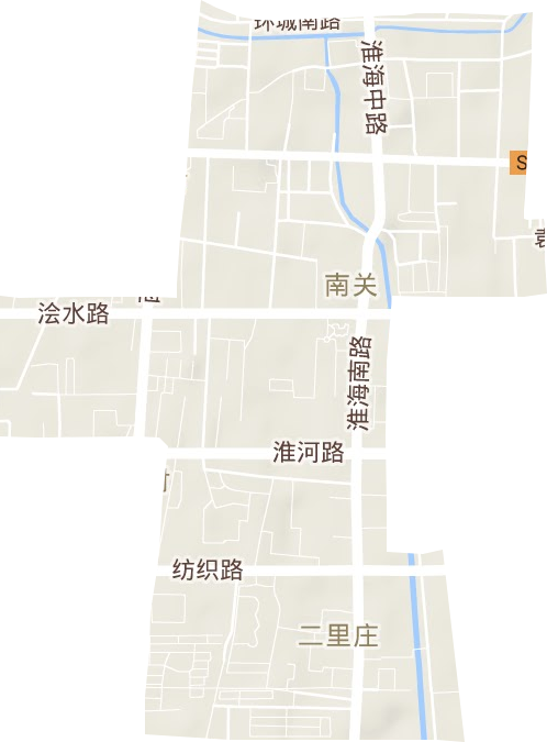 南關街道地形圖