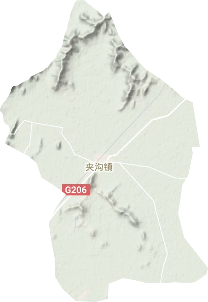 夾溝鎮地形圖