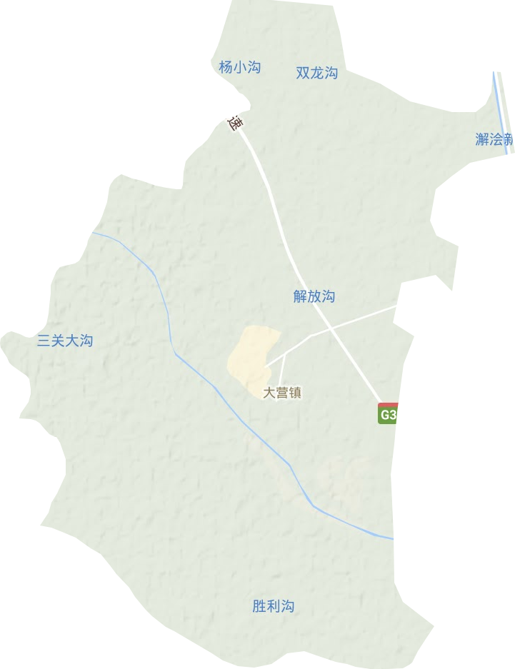大營鎮(zhèn)地形圖