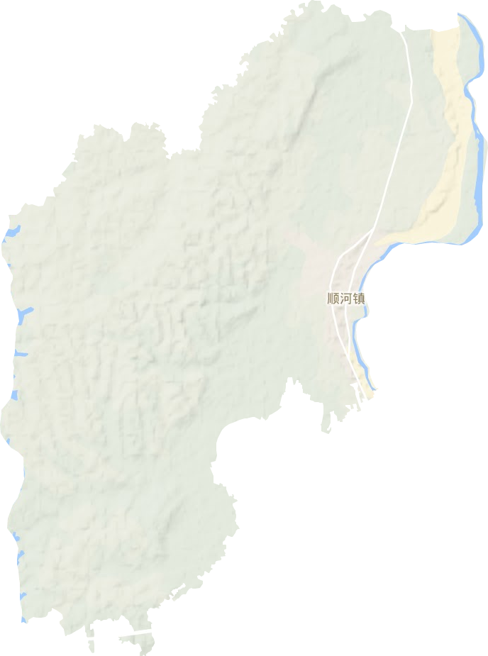 順河鎮地形圖