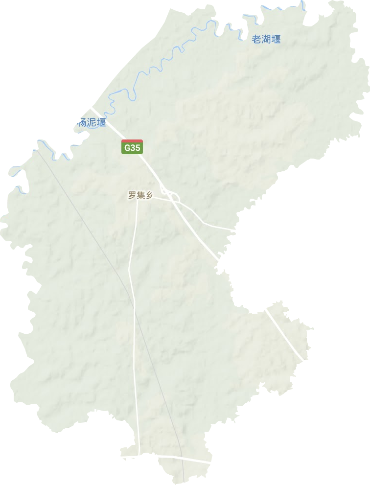 羅集鄉(xiāng)地形圖