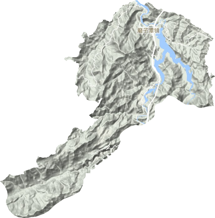 磨子潭鎮地形圖