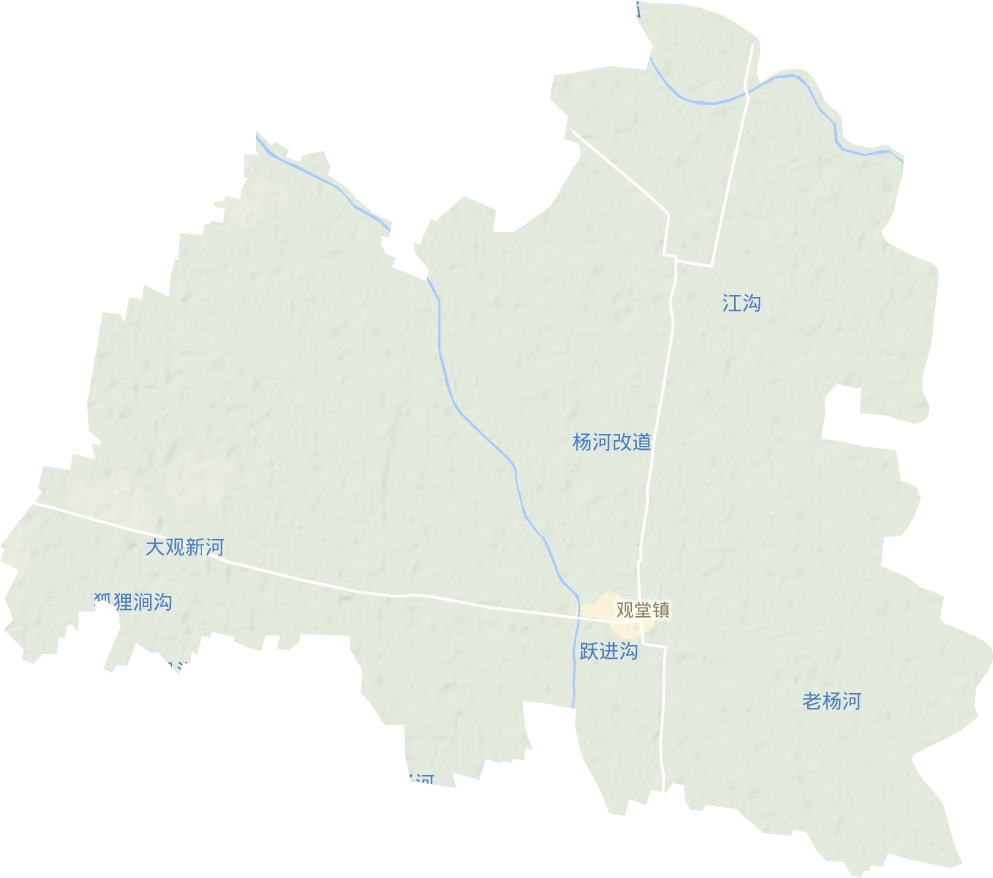 觀堂鎮(zhèn)地形圖