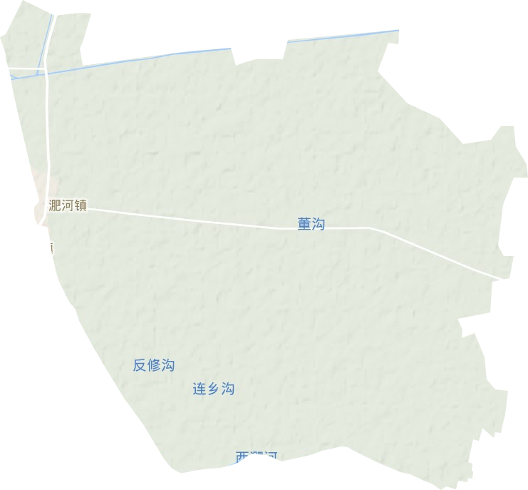 淝河鎮地形圖