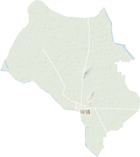 小澗鎮(zhèn)地形圖