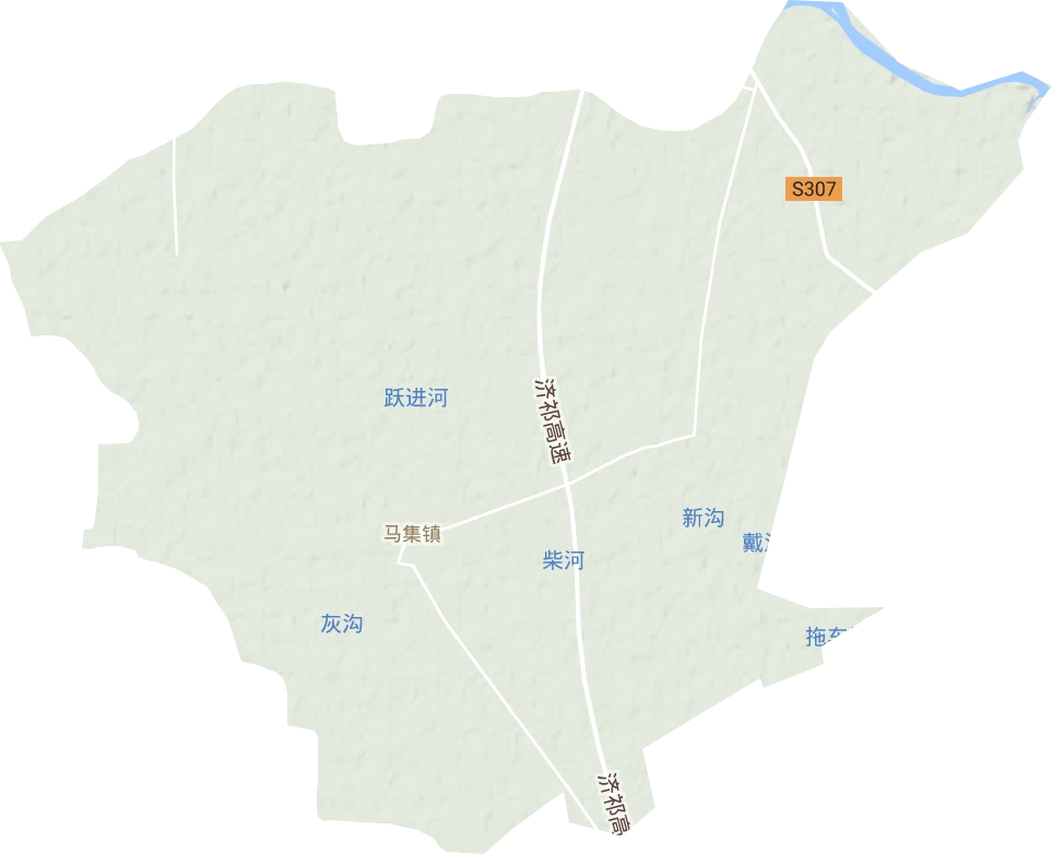 馬集鎮地形圖