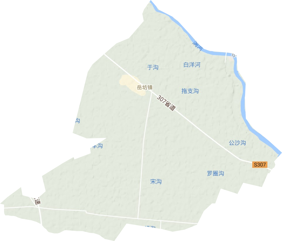 岳坊鎮地形圖