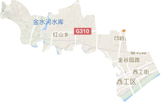西工區地形圖