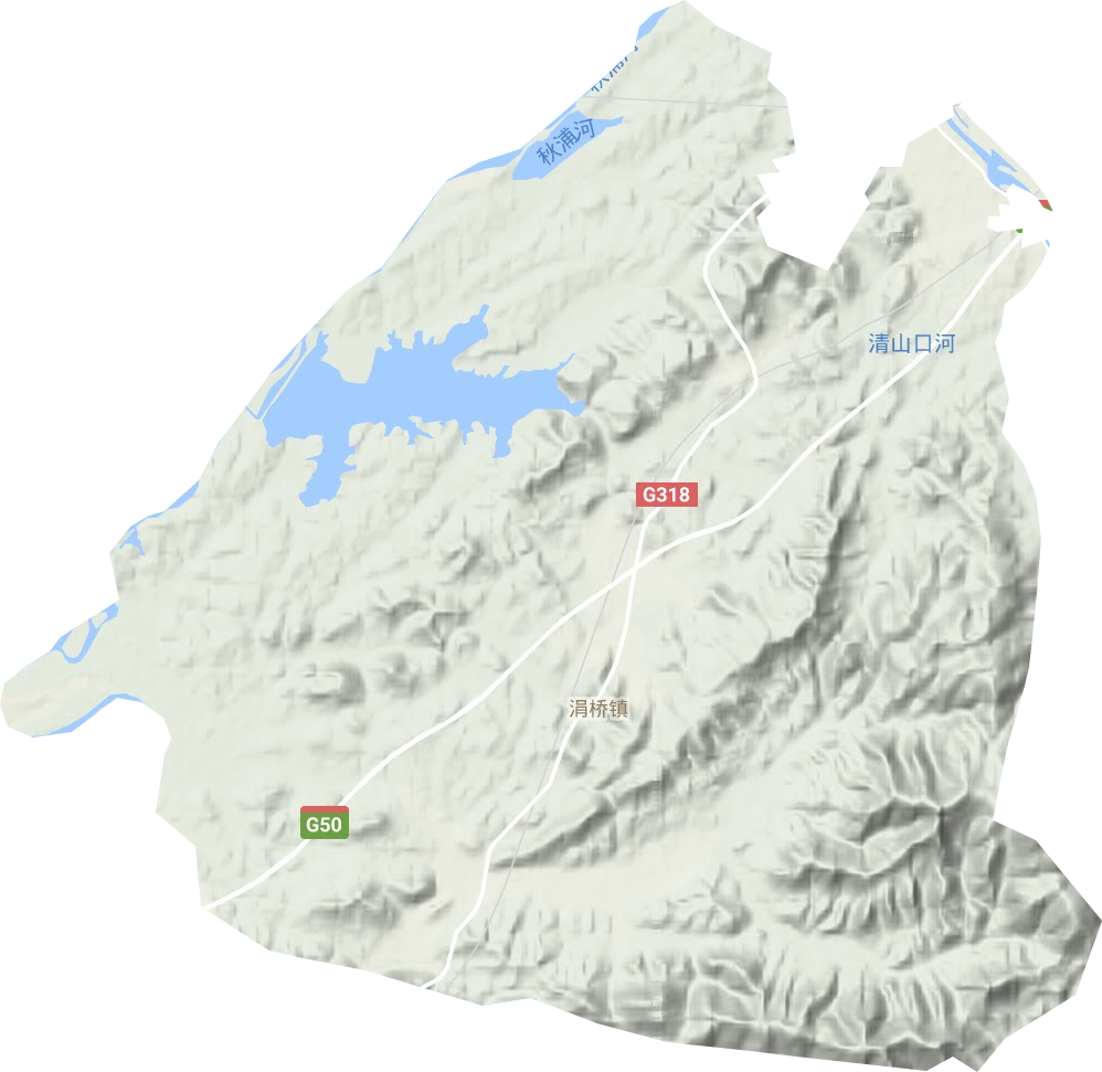 涓橋鎮地形圖