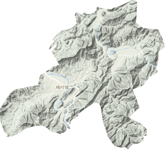 梅村鎮地形圖