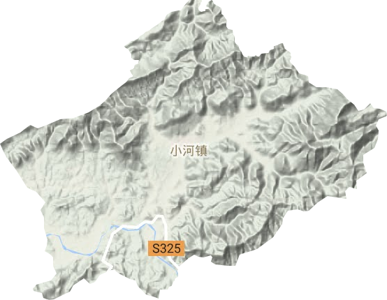 小河鎮地形圖