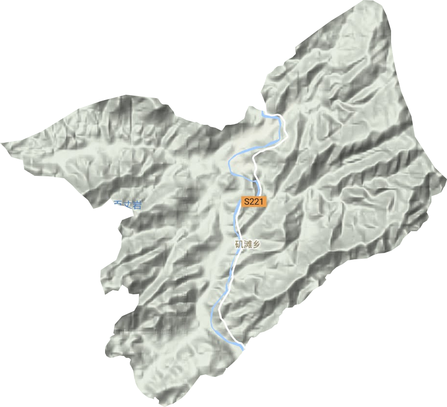 磯灘鄉地形圖