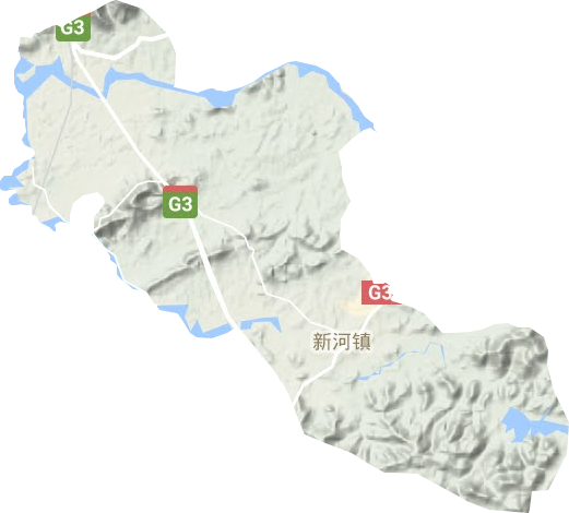 新河鎮地形圖