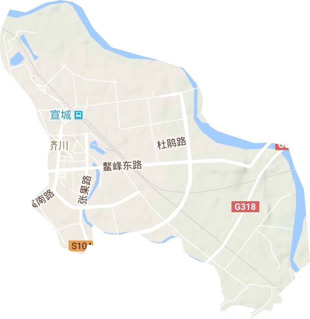 濟川街道地形圖