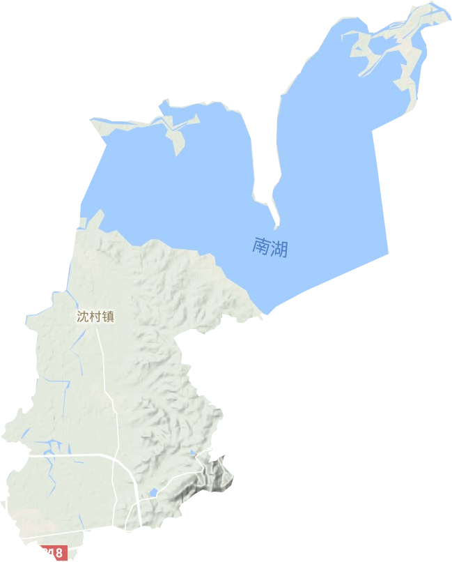 沈村鎮(zhèn)地形圖