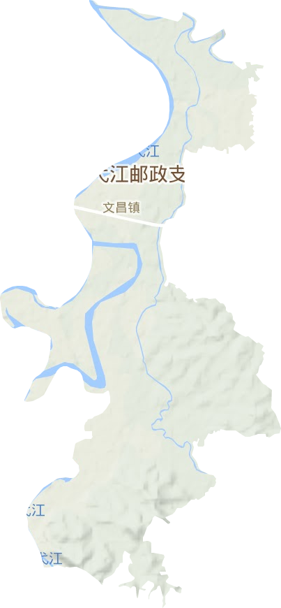 文昌鎮地形圖