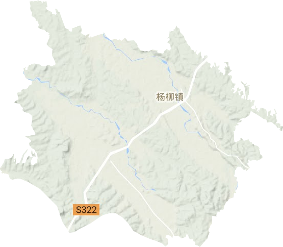 楊柳鎮(zhèn)地形圖