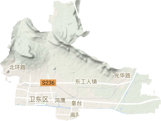 衛東區地形圖