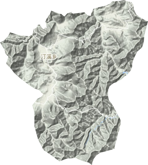 汀溪鄉(xiāng)地形圖