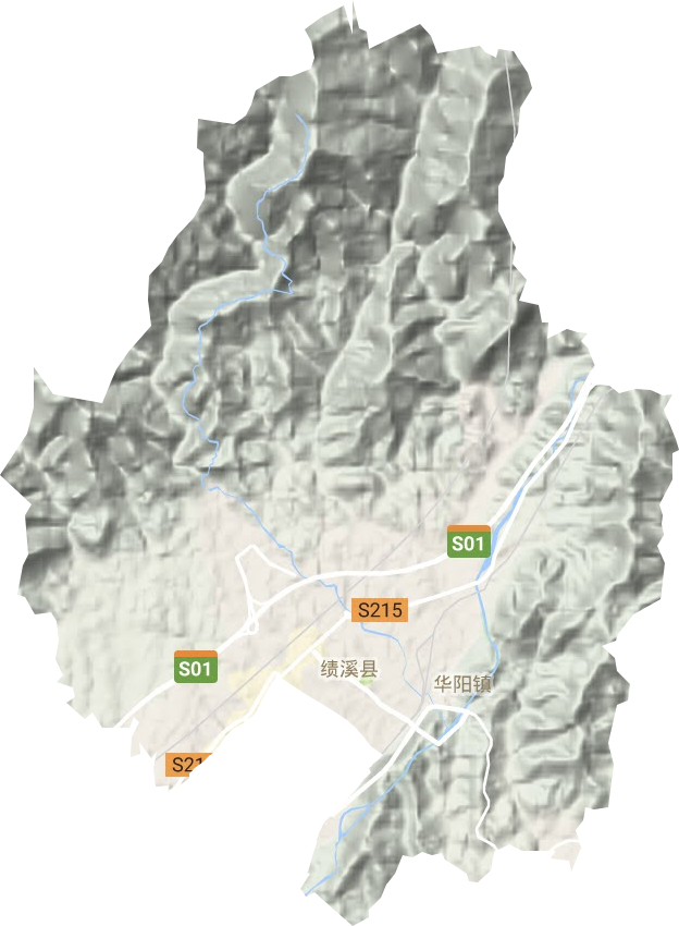 華陽鎮地形圖
